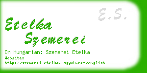 etelka szemerei business card